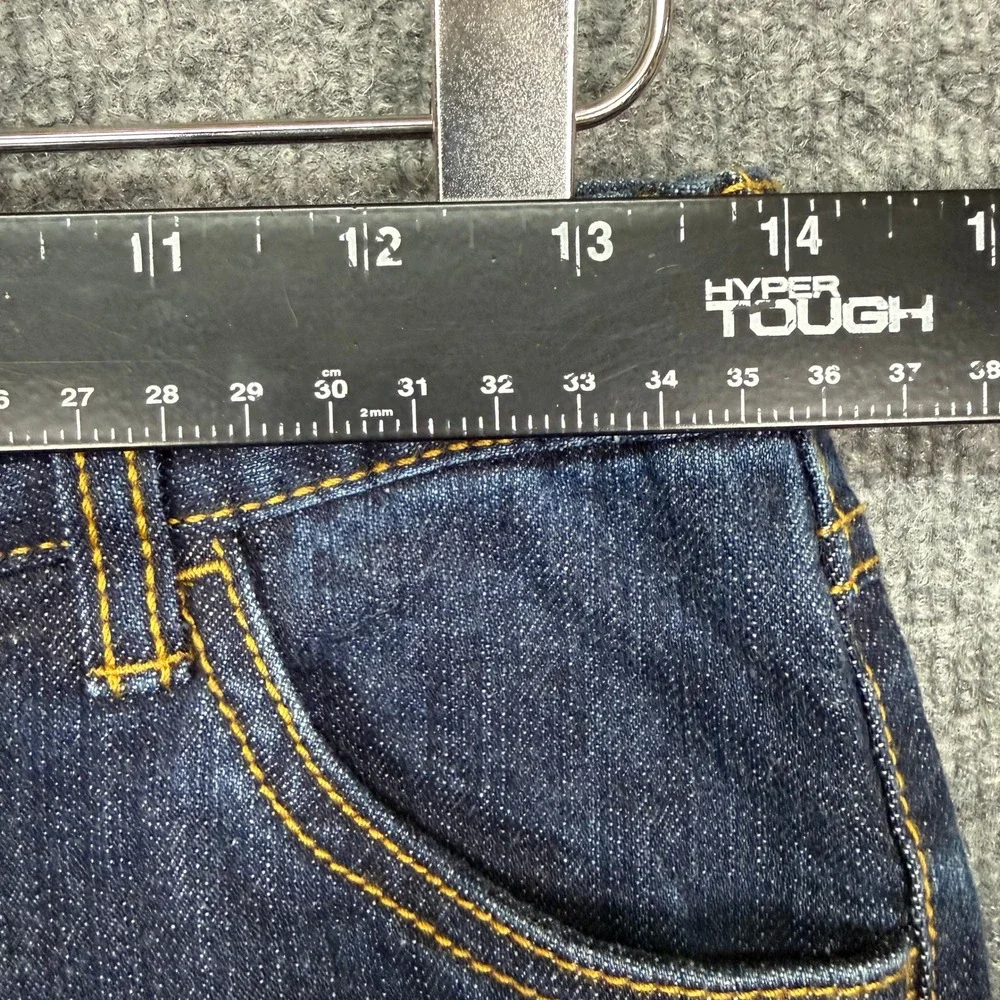 Hanna Andersson Jeans 150 Girls 12 Blue Kid Dark Wash Straight Leg Stretch Denim